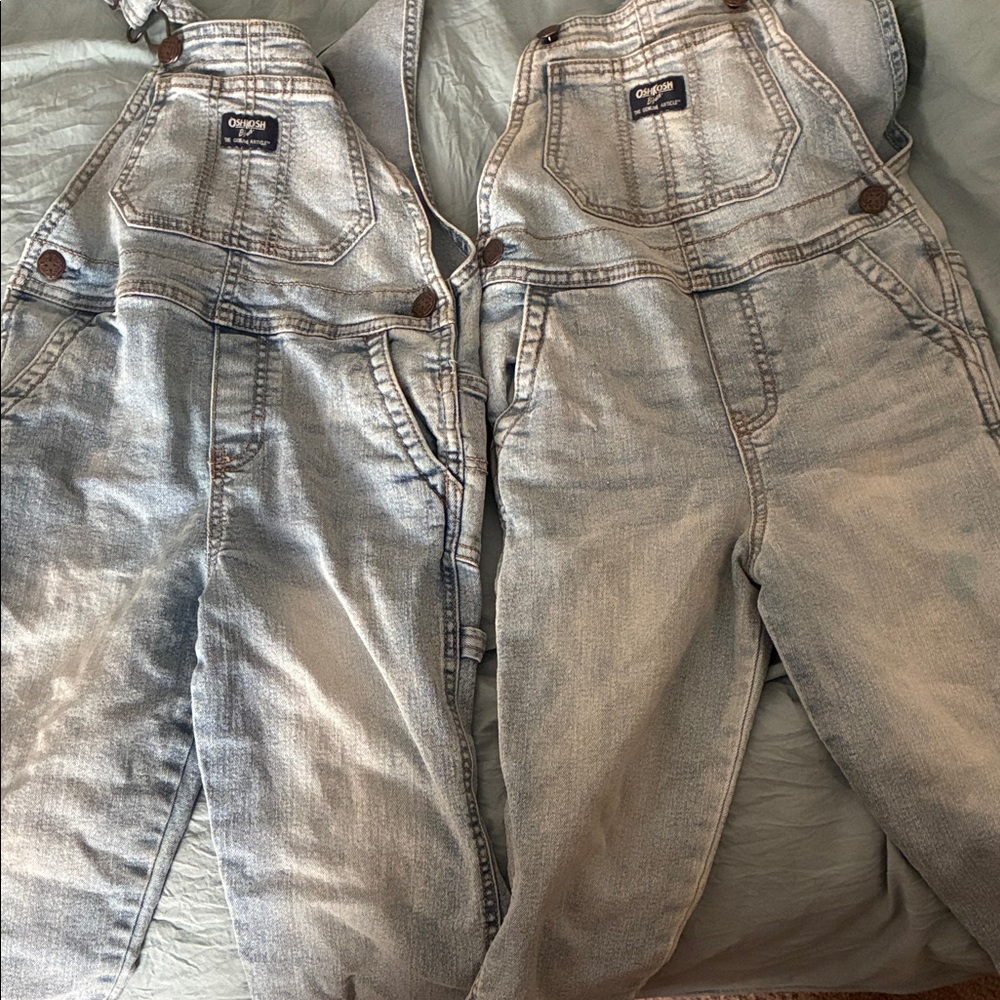 OshKosh B'gosh Faded Blue Denim Overalls